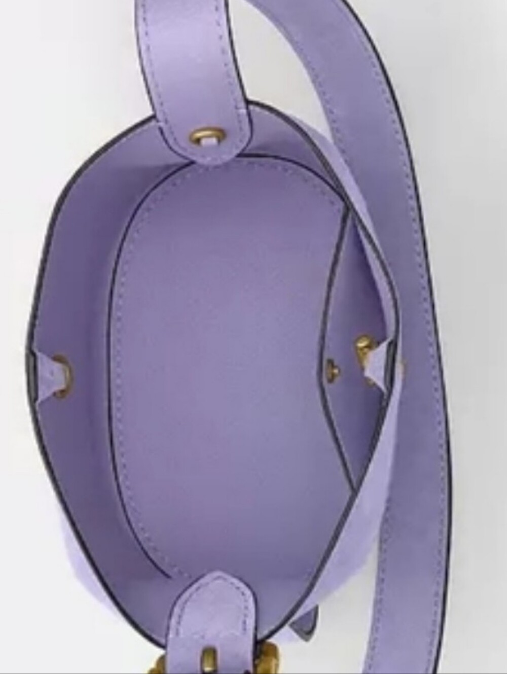 COACH Suede Bleecker Bucket Bag 21 Lavender Crossbody Pouch CCW84 NWT - Picture 6 of 13